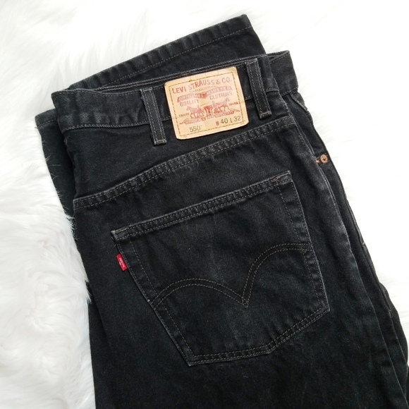 Levi's Other - Mens Levi's Black Jeans Relaxed Fit 550 40x32